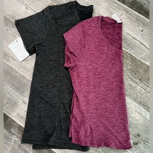 Dry Fit Heathered Black and Pink T-Shirts